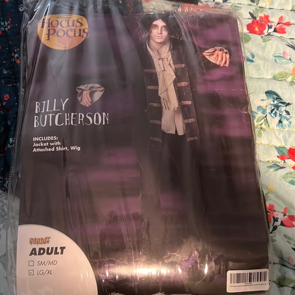 HOCUS POCUS Billy Butcherson costume Brand new never worn, in packaging